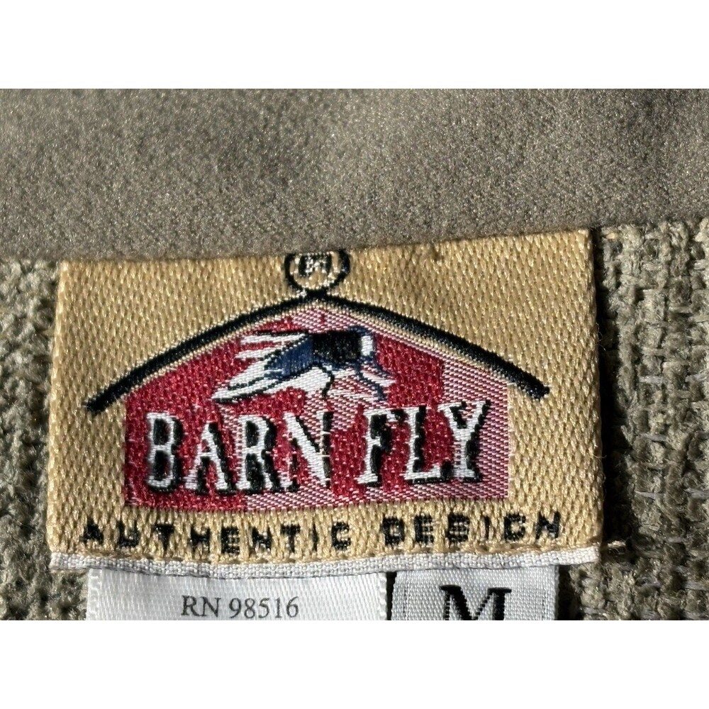 Barn Fly Tapestry Floral Botanical Full Zip Chore Jacket Vintage Med USA Fabric